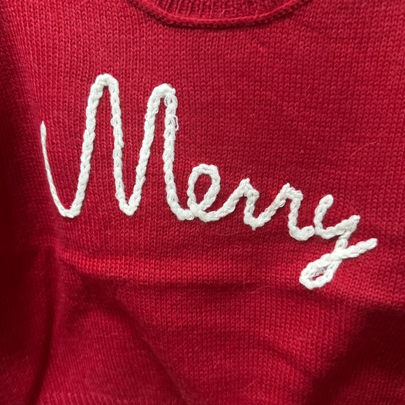 NEW Wildfox Merry Red Yarn Knit Sweater - Women's Small - Picture 5 of 6